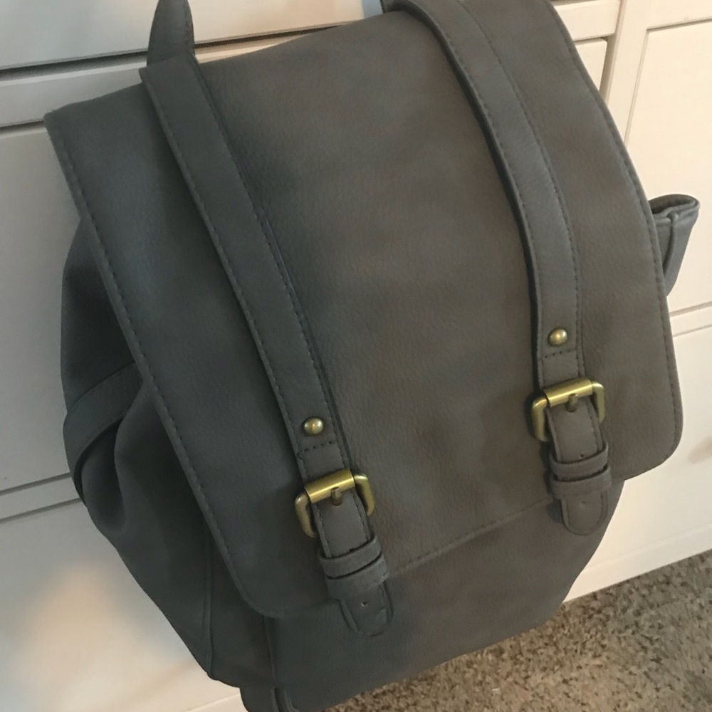 Gray backpack